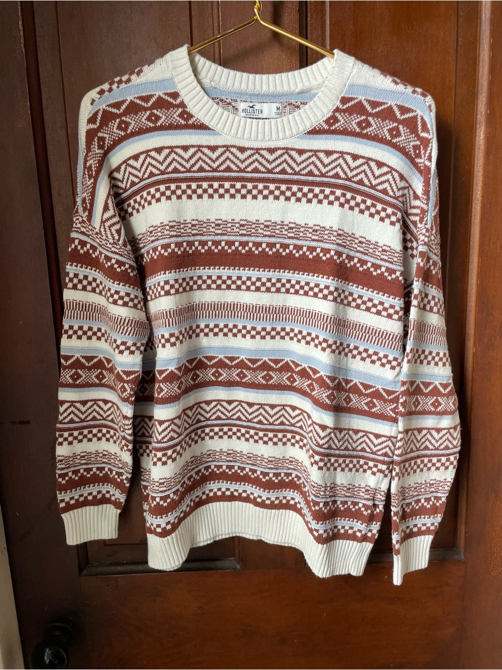 Hollister women's medium long sleeve striped sweater